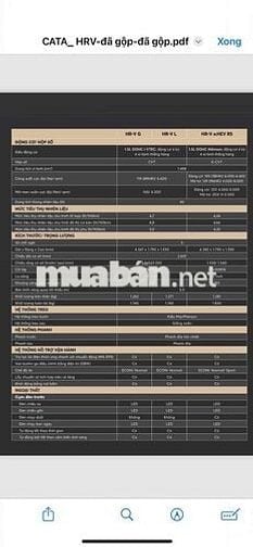 Honda HRV RS, KM: 50% Thuế trước bạ, BH, phụ kiện