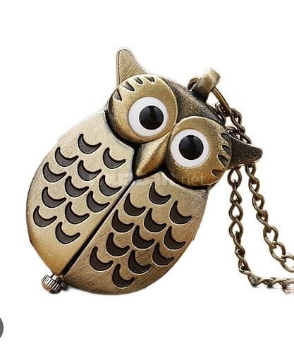 Đồng hồ con cú , mặt phâtj đá 