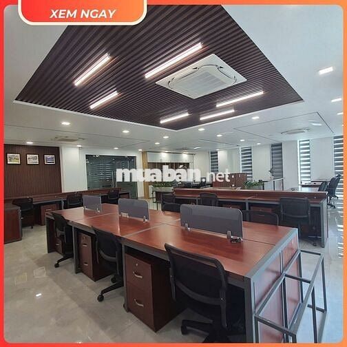 Cho thuê văn phòng 120m² – setup sẵn, tiện nghi, Liền kề Vạn Phúc