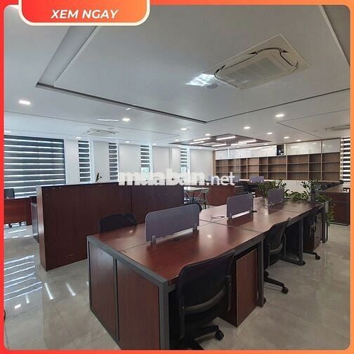 Cho thuê văn phòng 120m² – setup sẵn, tiện nghi, Liền kề Vạn Phúc