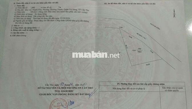 Bán nền giá rẻ nhất khu chỉ 550tr sở hữu 188m2 càu bà đóng