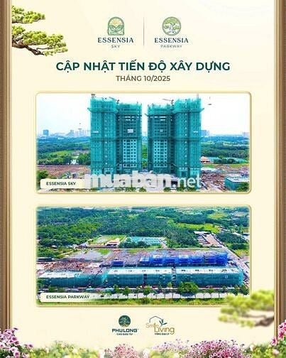 Essensia Sky Nhà Bè căn góc 3pn 120m2 thanh toán 20% nhận nhà