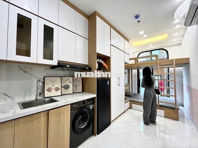 CHO THUÊ CĂN HỘ 2 NGỦ DẠNG DUPLEX BAN CÔNG FULL ĐỒ NGAY TRUNG KÍNH