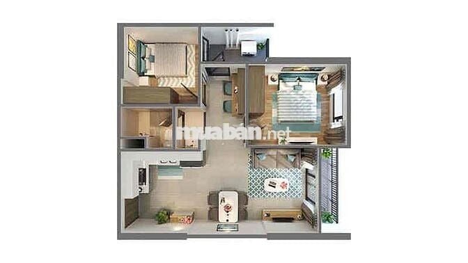 bán căn 2N1W 55m2 bên Vinhomes Smart City, giá *** thị trường