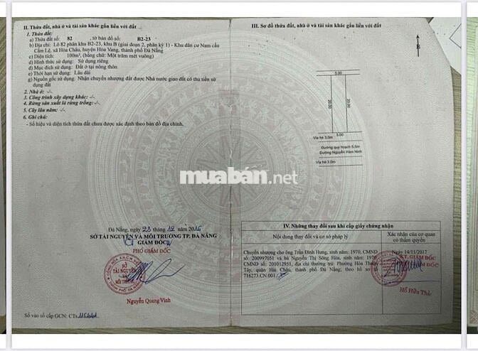Bán Đất Đường 5m5, Nguyễn Hàm Ninh, Hoà Xuân, Đà Nẵng.