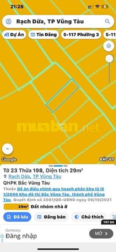 Bán nhà riêng 2PN, 1PK Bếp WC, SHR30m2, 2 tỷ TL tại P.Rạch Dừa