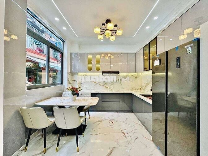 NHÀ MỚI , 2 TẦNG HẼM XE HƠI , ĐƯỜNG HUỲNH VĂN NGHỆ , QUẬN GÒ VẤP