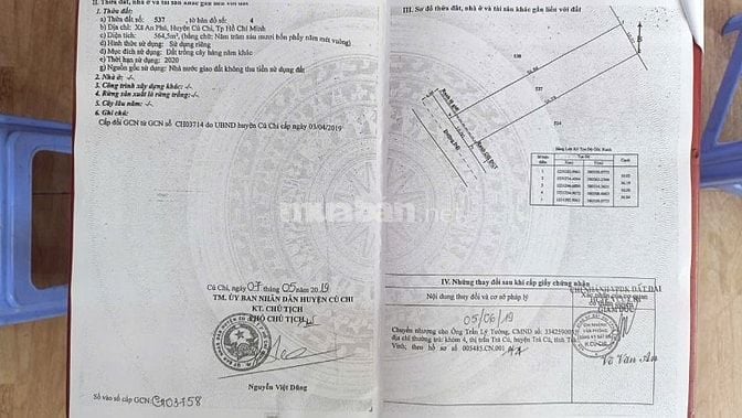 Chính chủ bán đất đường Cây Gõ, An Phú, Củ Chi