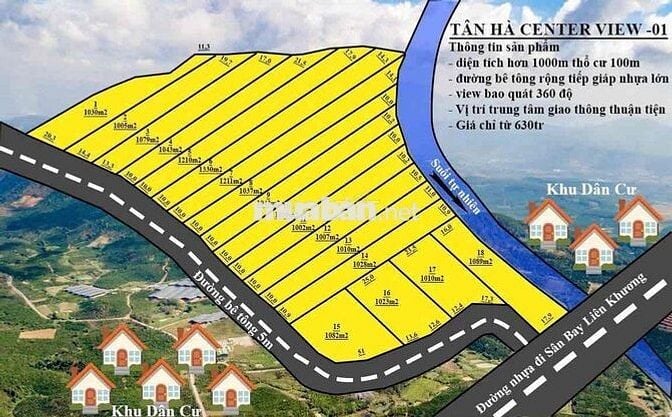 BÁN ĐẤT 1000m2 giá 760trieu đã lên thổ cư