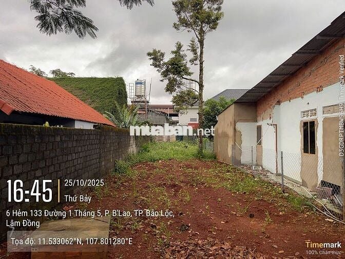 Đất đường 1/5 phường B'Lao - TP.Bảo Lộc DT: 6x35m sẵn 88m thổ cư -2.1t