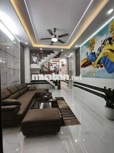 BÁN NHÀ PHƯỜNG THỚI AN ĐƯỜNG LÊ THỊ RIÊNG DT 4 X 22 NHÀ 4 TẦNG