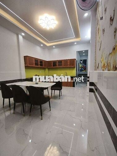 BÁN NHÀ PHƯỜNG THỚI AN ĐƯỜNG LÊ THỊ RIÊNG DT 4 X 22 NHÀ 4 TẦNG