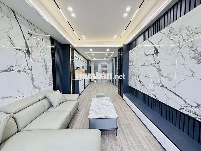 NHÀ ĐẸP 6 TẦNG THANG MÁY THIẾT KẾ HIỆN ĐẠI GẦN ÔTÔ FULL NỘI THẤT XỊN
