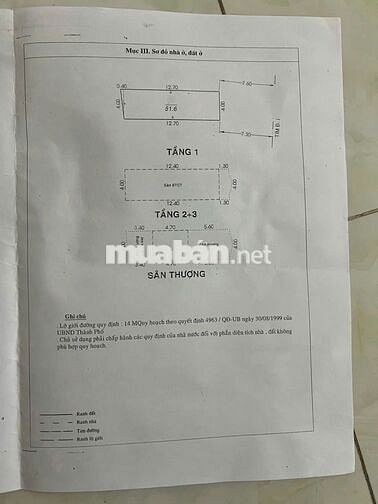Mặt tiền kd đường rộng 14m P.Tân Thành,Q.Tân Phú dt52m2 đúc 4 tấm 7pn