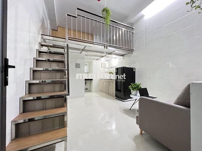 GÁC LỬNG MỚI TOANH, NỘI THẤT ĐẦY ĐỦ ĐỐI DIỆN ĐH BÁCH KHOA QUẬN 10