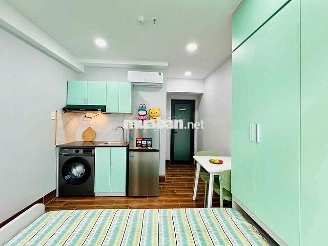 STUDIO FULL NỘI THẤT - BAN CÔNG - MỚI XÂY NEW 100% NGAY LOTTE NGUYỄN V