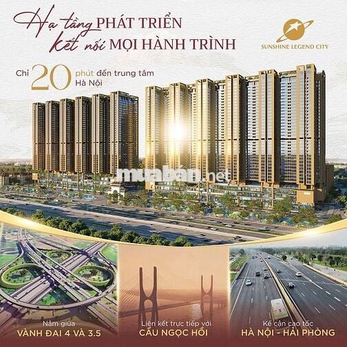 SUNSHINE LEGEND CITY – Thành phố trẻ trên miền di sản phía Đông Hà Nội