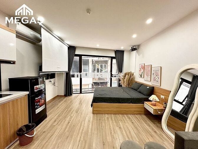 CHO THUÊ CĂN HỘ 1PN FULL NỘI THẤT BAN CÔNG NGAY LẠC LONG QUÂN