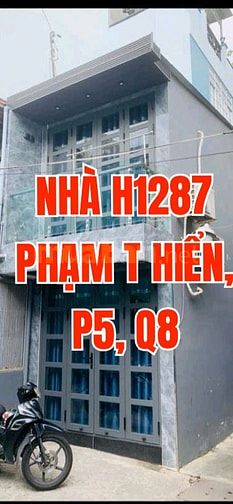 Nhà cho vợ chồng trẻ, 24m2, 1trệt, 1lầu, BTCT, H1287 Phạm Thế Hiển P5.