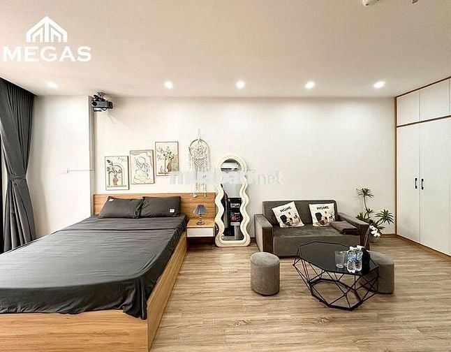 CHO THUÊ CĂN HỘ 1PN FULL NỘI THẤT BAN CÔNG NGAY LẠC LONG QUÂN