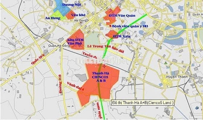 Chính chủ Liền kề Thanh Hà view trường học 100m2 hơn 11tỷ