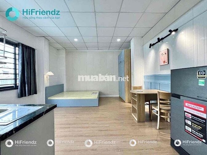 CHO THUÊ CĂN HỘ STUDIO CỬA SỔ LỚN FULL NỘI THẤT GẦN CHỢ BÀ CHIỂU