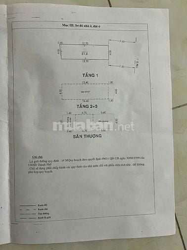 Mặt tiền kd đường rộng 14m P.Tân Thành,Q.Tân Phú dt52m2 đúc 4 tấm 7pn