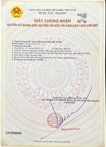 Bán Nhà Vườn 2 MT bám đường hơn 20m, chia đc 2,3 - P. Tây Nha Trang.