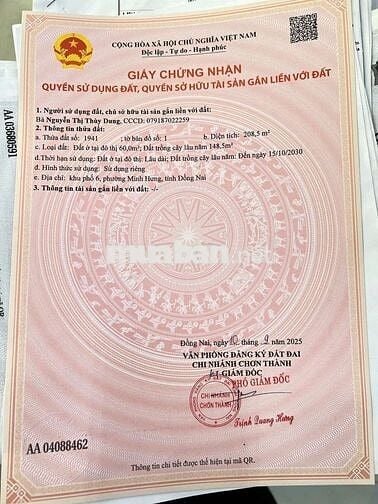 Chủ ngộp bán miếng đất tc ngay khu công nghiệp