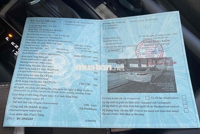 Mazda 3 2020 1.5L Luxury - 53500 km