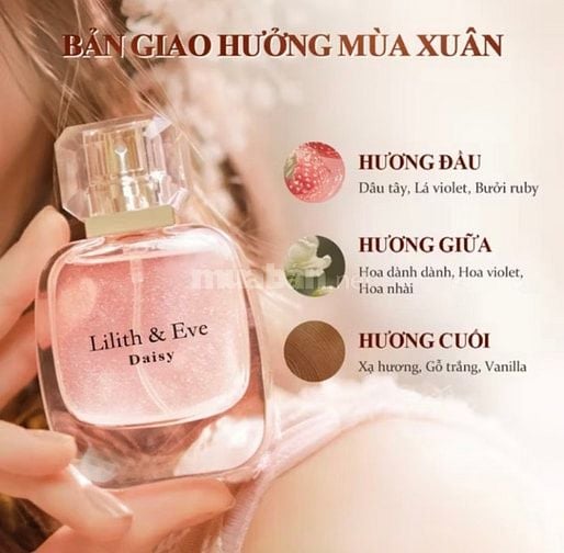  Tinh dầu nước hoa Lilith and Eve Daisy Eau De Parfum 30ml nữ thơm lâu