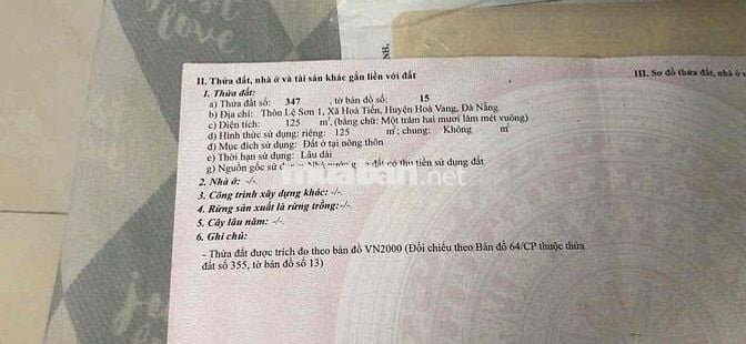 Bán Nhà 2,5 tầng, Thông Đông Hoà, Hoà Xuân, Đà Nẵng.