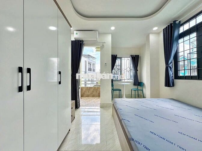 CHO THUÊ STUDIO BAN CÔNG 35M2 MÁY GIẶT RIÊNG GẦN CẦU CÔNG LÝ MỚI 100%