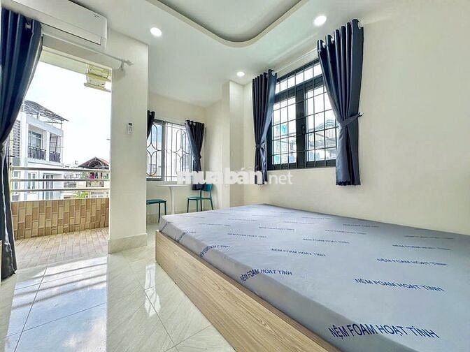 CHO THUÊ STUDIO BAN CÔNG 35M2 MÁY GIẶT RIÊNG GẦN CẦU CÔNG LÝ MỚI 100%