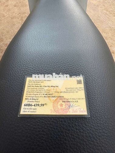 sirius 2016 biển 60B6