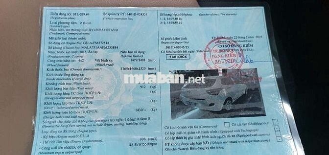 Huyndai i10 2015 quận 7 sg