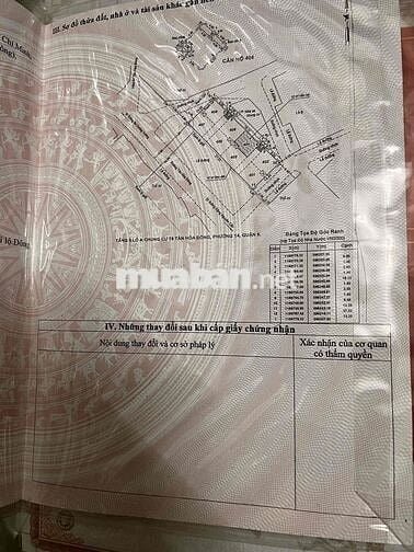 《BÁN GẤP》Căn hộ chung cư chính chủ lầu 4 - 2PN, 62,9 m2, C/c 78 Q.6