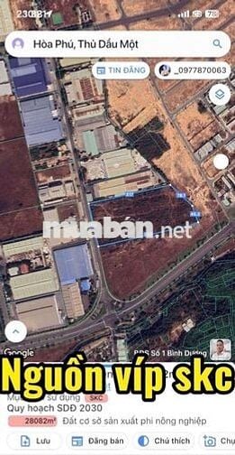 Cần bán lô đất SkC 28.101m2 vị trí đẹp tại Tp mới Bình Dương