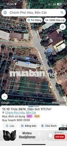 BÁN GẤP ĐẤT CHÁNH PHÚ HÒA CHỈ 1TỶ4xx