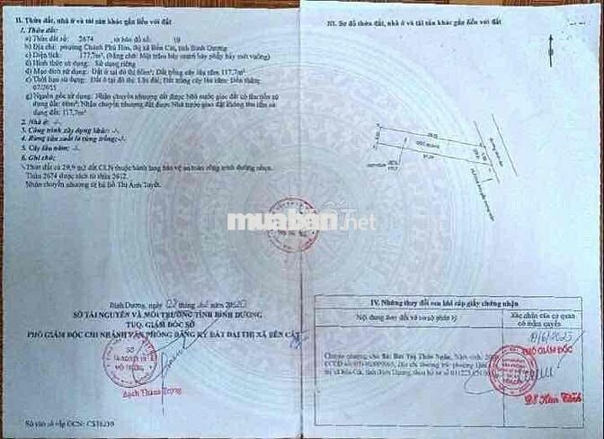 BÁN GẤP ĐẤT CHÁNH PHÚ HÒA CHỈ 1TỶ4xx