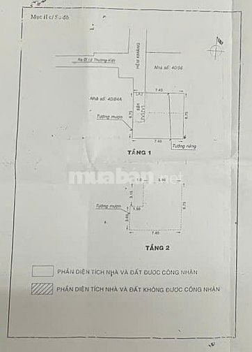 Bán Nhà: 40/56A Lý Thường Kiệt - P.9 - Q.Tân Bình dt:6,75x7,4m trệt 1L
