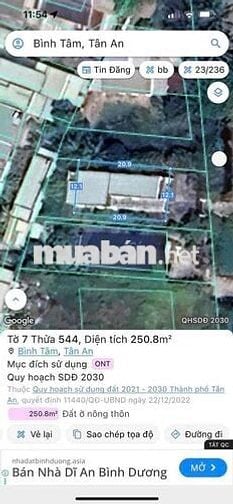 Bán Nhà Vườn 500m2 Đối Diện Bệnh Viện Đa Khoa Tân An