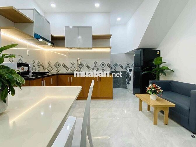 Căn hộ 1 phòng ngủ cho thuê – Gần sân bay, bệnh viện, chợ Full cao cấp