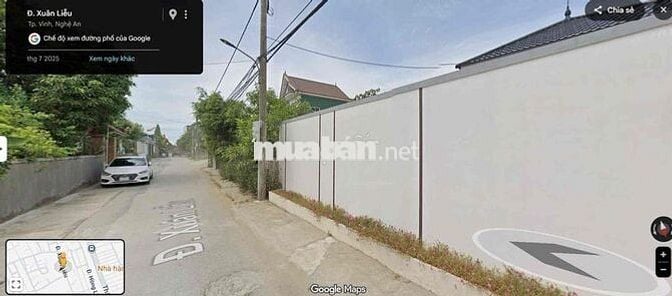 Đất biệt thự, mặt tiền đường Xuân Liễu,