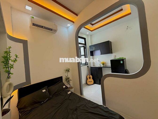 STUDIO MỚI - FULL NỘI THẤT - CỬA SỔ TRỜI - NGÃ TƯ BẢY HIỀN