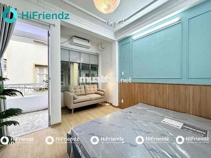 Căn Hộ 1PN Tách Bếp BanCol Máy Giặt Riêng Rộng 40m2 Ngay Chợ Bàn Cờ