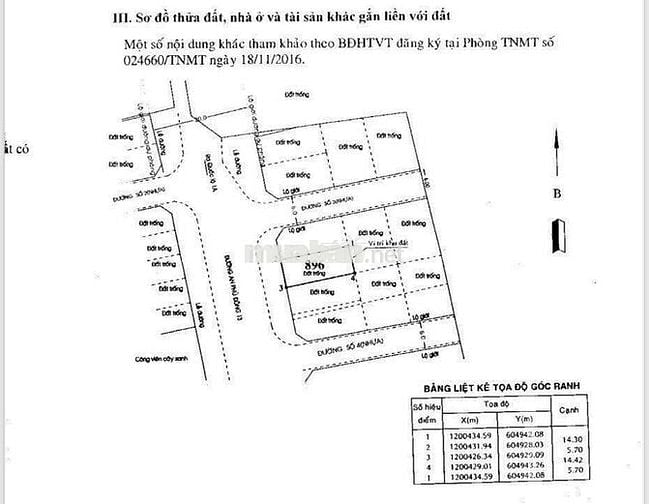 Bán lô đất đường An Phú Đông 13, P. An Phú Đông, TP. Hồ Chí Minh