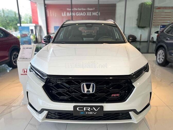 Honda CRV e:HEV RS, 1 xe Trắng cuối cùng, vay bao