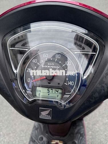 Xe máy Honda Vision Đỏ mận 2025 Smartkey