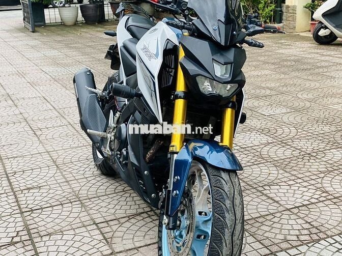 Xe máy Yamaha TFX màu Xanh, Trắng, Đen